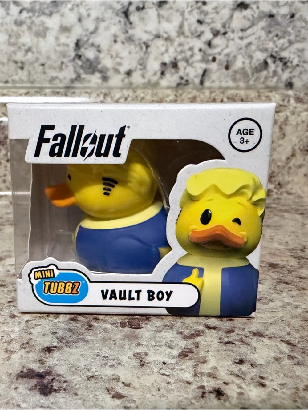 Mini Tubbz Vault Boy Yellow Blue Rubber Duck Toy